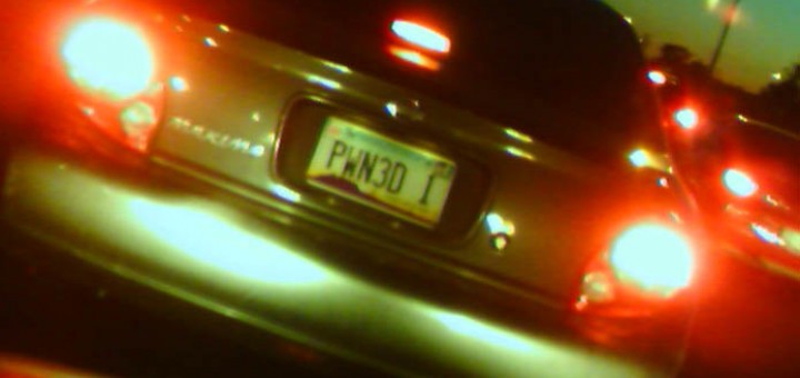 Pwn3d license plate