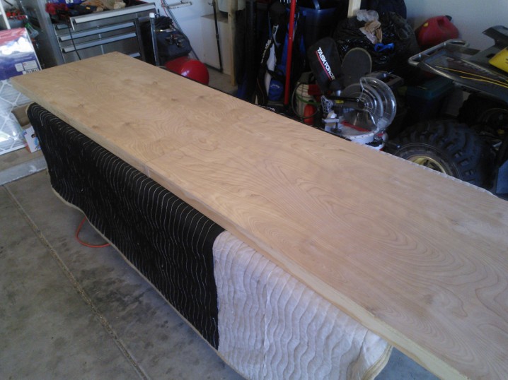 Beer pong table top unfinished