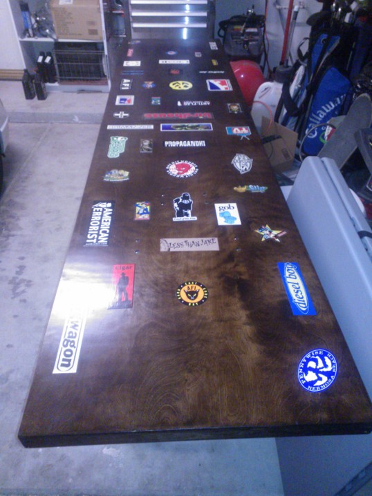 Beer pong table complete stickers
